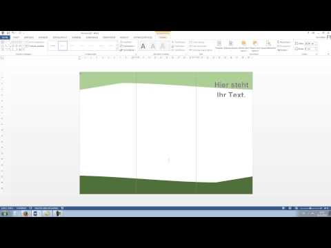 Create flyers in Microsoft Word [HD, Tutorial, German]