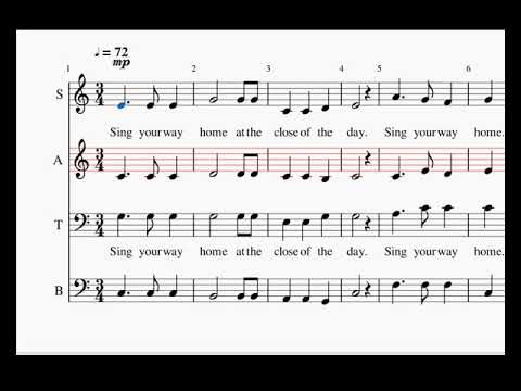 Sing your way home, alto, Joseph M. Martin