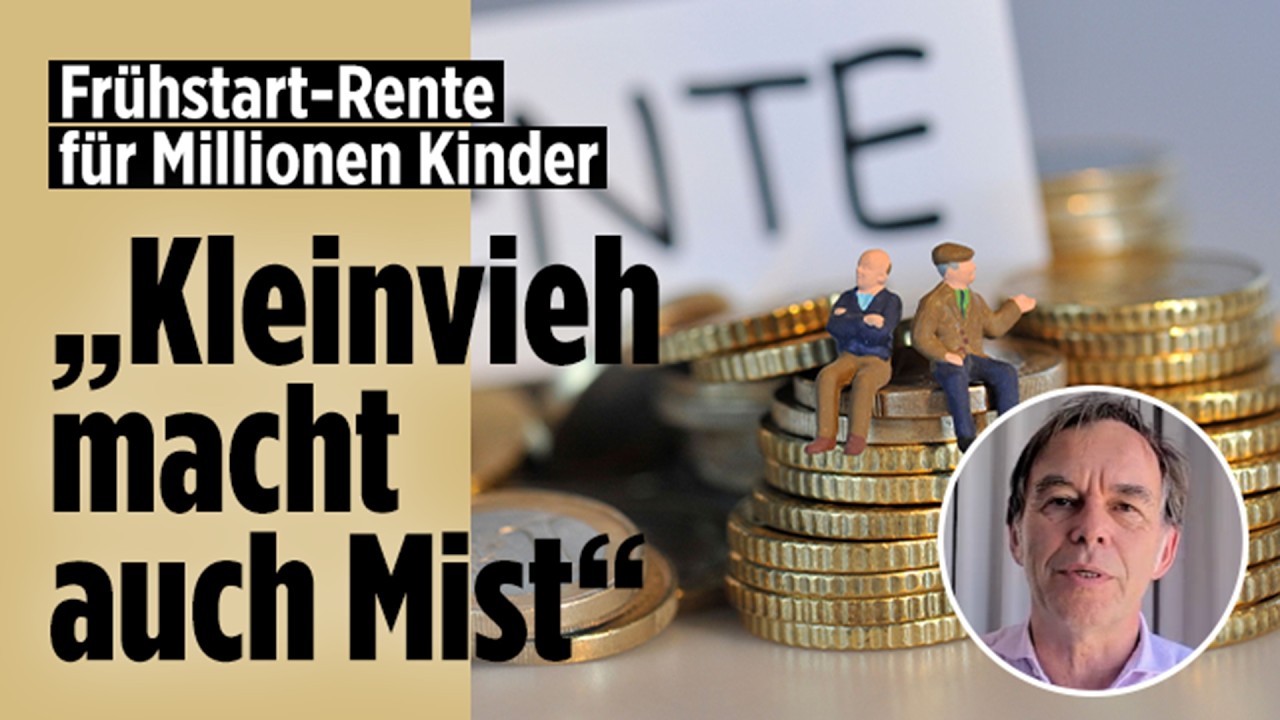 Frühstart-Rente ab 6 Jahren: Reichen 10 Euro im Monat für die Altersvorsorge? | Vertraulich-Clips