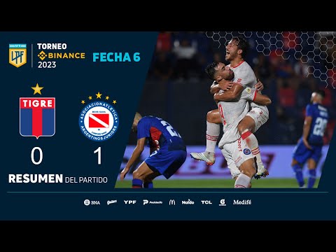 #TorneoBinance 2023 | Fecha 6 | resumen de Tigre - Argentinos