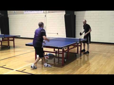 Keith Alban vs Ty Hoff sandpaper table tennis May 2011 FASTT