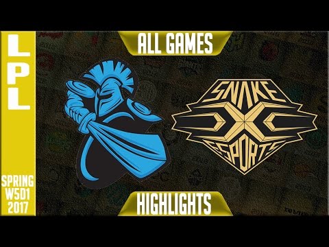 Newbee vs Snake Esports Highlights All Games - LPL Spring 2017 Week 5 Day 1 - NB vs SS All Games