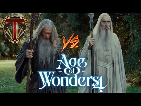 Saruman vs Gandalf | Industrious Evil Orcs & Feudal Nature Hobbits - Age of Wonders 4 PART 1