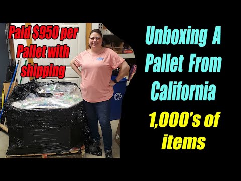 Unboxing a Pallet from California - 1,000's of items - Paid $950 Per pallet with Shipping