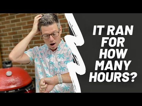 Kamado joe charcoal use, how long can we go on one basket of charcoal?  Big Joe & Joe Jr test