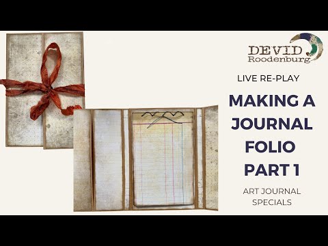 How to create a journal folio! a great gift as well! #artjournal #memorykeeping