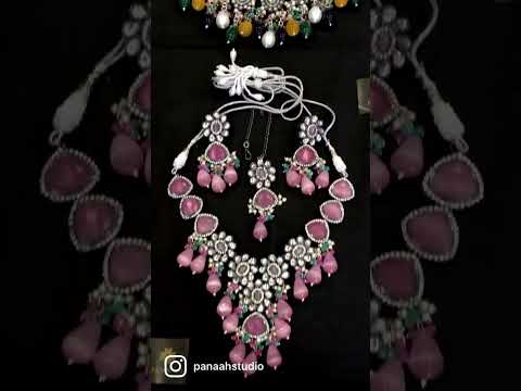 Brass white baroque pearl double finger rings, adjustable