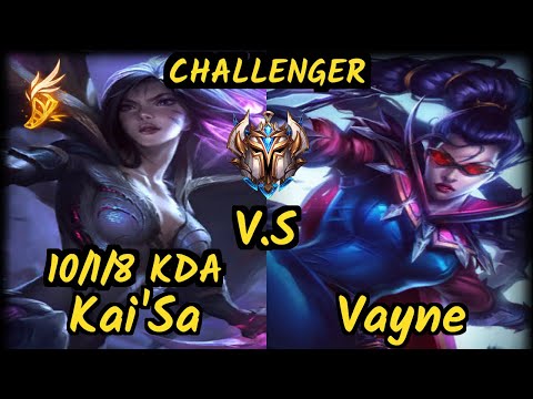 FORG1VEN (KAI'SA) vs VAYNE - 10/1/8 KDA BOTTOM ADC CHALLENGER GAMEPLAY - EUW