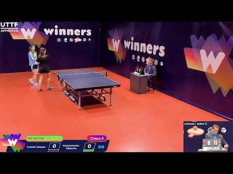 Evtodii Iolanta - Kondratenko Viktoriia Final League of Best Table Tennis 6 12:30 20.12.2020