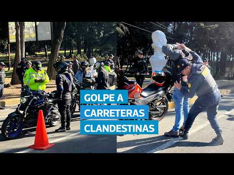 Operativo contra carreras clandestinas deja 50 multas en rutas Interamericana, RN-10 y RN-14