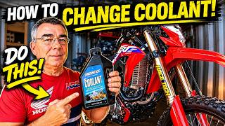 HOW TO CHANGE ANTIFREEZE COOLANT HONDA CRF300L CRF250L &amp; RALLY