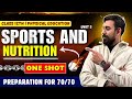 Sports And Nutrition Chapter 5 Physical Education One Shot