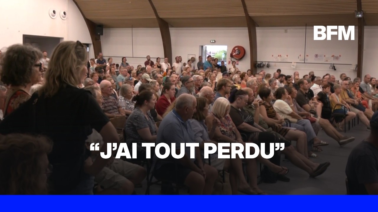 Incendies en Gironde: la vive colère des habitants du Porge face à la préfète