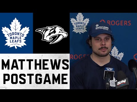 Auston Matthews ' Post Game ' Toronto Maple Leafs vs Nashville Predators ' March 19, 2022