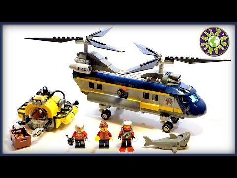 Lego City Deep Sea Explorers Deep Sea Helicopter with Submarine 60093 Stop Motion Review