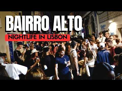 NOITE EM LISBOA - Bairro Alto - NIGHTLIFE LISBON #portugal 4K