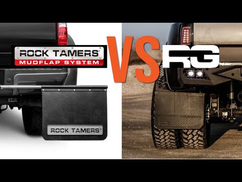 Rock Tamers - vs - Rekgen Comparison Mud Flaps | Trucks