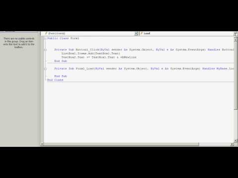 Visual Basic Tutorial Saving Items In Listboxes