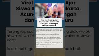 Viral Aksi Kurang Ajar Siswa SMAN 1 Purwakarta, Acungkan Jari Tengah dan Olok-olok Guru
