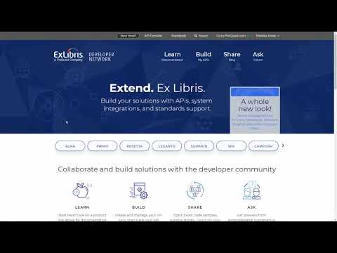 REST APIs - Ex Libris Developer Network