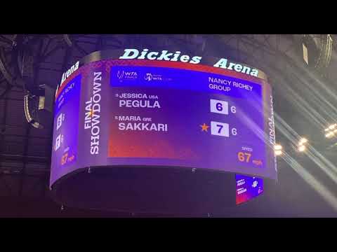 Jessica Pegula vs Maria Sakkari Live Tennis WTA Finals Fort Worth Texas