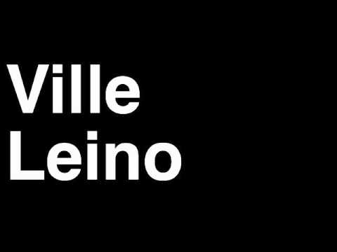 How to Pronounce Ville Leino Buffalo Sabres NHL Hockey Player Runforthecube