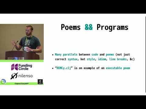 Infinite State Machine Poetry in, with, and by Clojure - Eric Weinstein