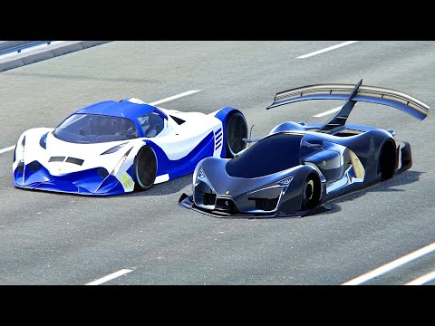 Ferrari F80 GTR vs Devel Sixteen - Drag Race 20 KM