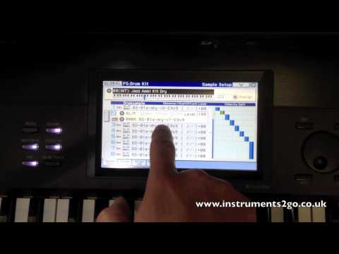 Korg Krome Drum Editing