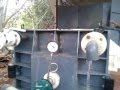36 X 36 25 Plates Recessed Filterpress Being Water Tested At Our Facility Before Dispatch