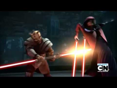 Star wars the clone wars: Darth Maul and savage opres vs Darth sidius
