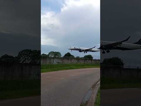 Pouso embraer 195 da Azul em Tabatinga amazonas