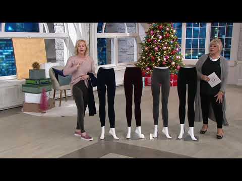 Spanx Velvet Leggings on QVC