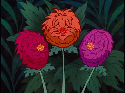 Alice met talking flowers (with English subtitle). HD