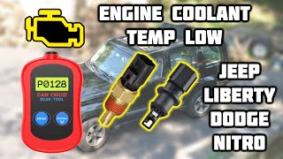 P0182 Coolant Temp Low Error Check Engine Code Air Temp Sensor Jeep Liberty Dodge Nitro 2008