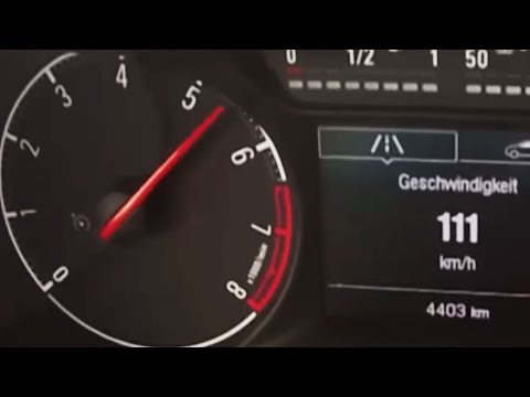 2015 Opel Corsa E 1.0 Turbo 0-100 kmh kph 0-60 mph Tachovideo Beschleunigung Acceleration