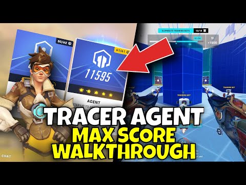 「Hero Mastery」 Tracer AGENT 5 Stars MAX SCORE Walkthrough (Overwatch 2 Guide)