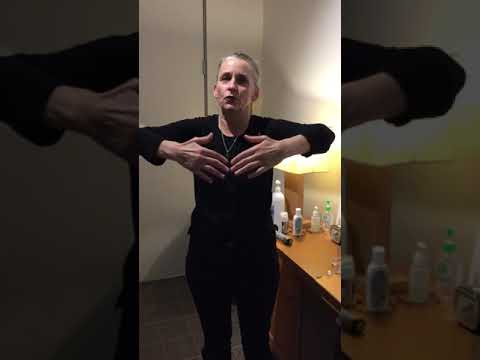 Self lymphatic drainage with dry brushing