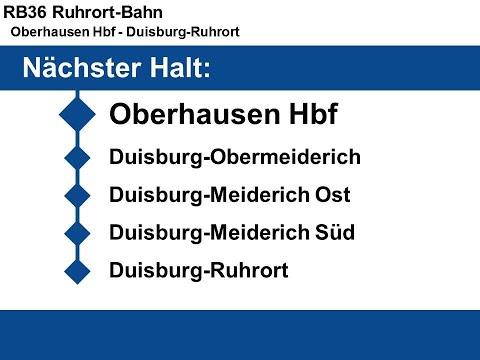 [NWB] Ansagen RB36 Oberhausen - DU-Ruhrort