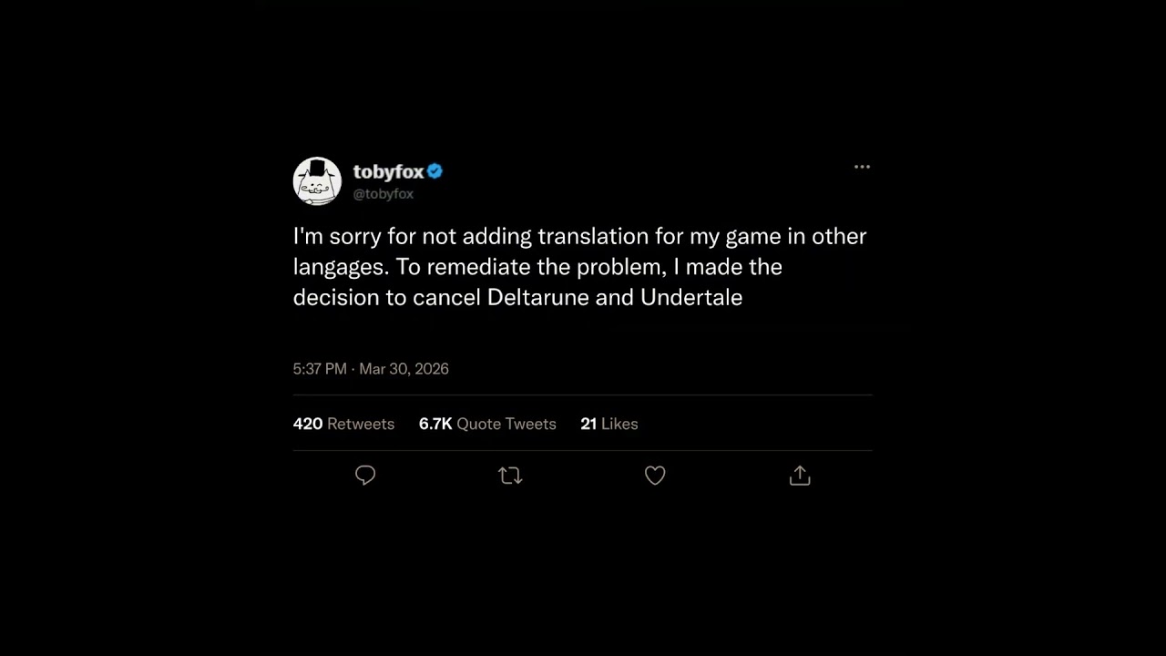 Deltarune is CANCELLED...?