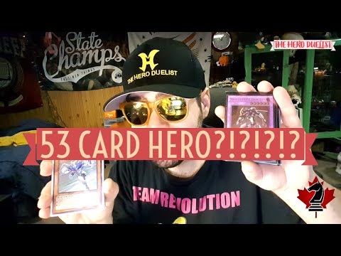 53 CARD HERO IN 2020!!! - DOUBLE TOP 8 PROFILE - YUGIOH!!!