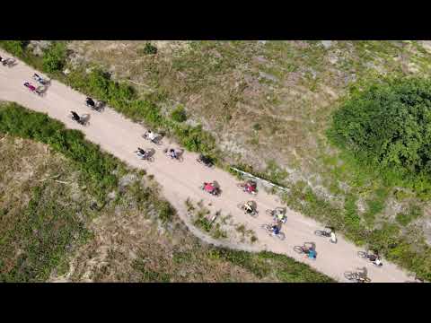 Wakacyjny Świętojański Rajd Rowerowy - Gąbin 2019 (nagranie dronem)