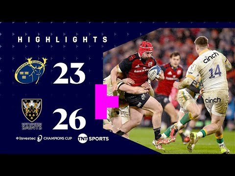 Munster Scrape Through 😅 | Munster 23-26 Northampton Saints | Investec Champions Cup Highlights