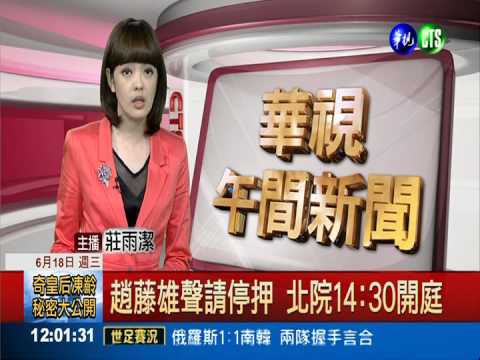 趙藤雄聲請停押 北院14:30開庭