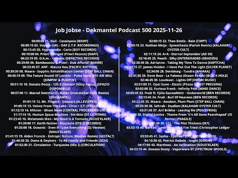 Job Jobse - Dekmantel Podcast 500 2025-11-26 with tracklist