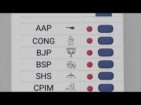 BJP Party, EVM Machine, Vote India, Stock Video