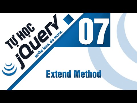Lập trình jQuery Bài 7 Extend method