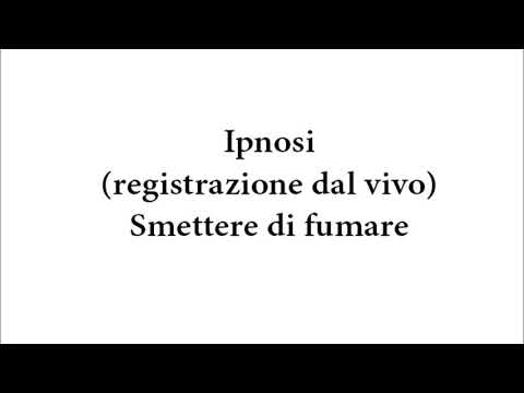 Ipnosi (dal vivo) per smettere di fumare