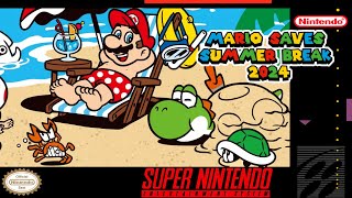 Mario Saves Summer Break 2024 - Hack of Super Mario World [SNES]