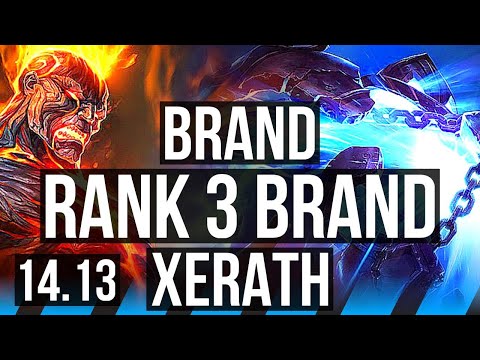 BRAND vs XERATH (MID) | Rank 3 Brand, 46k DMG | TR Challenger | 14.13